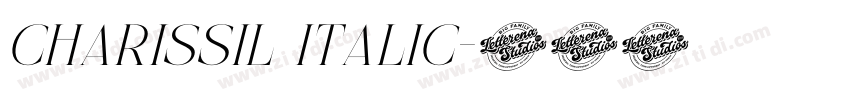 charissil italic字体转换